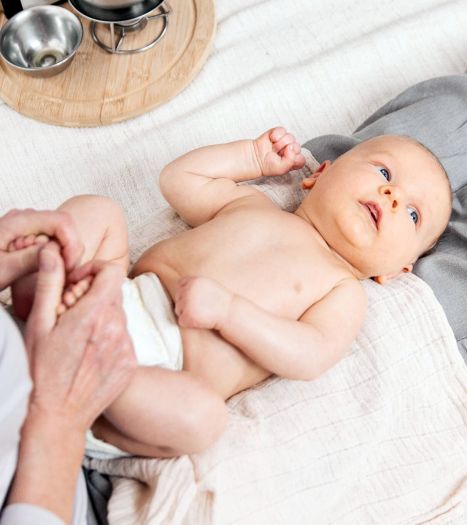 Ayurvedische Babymassage